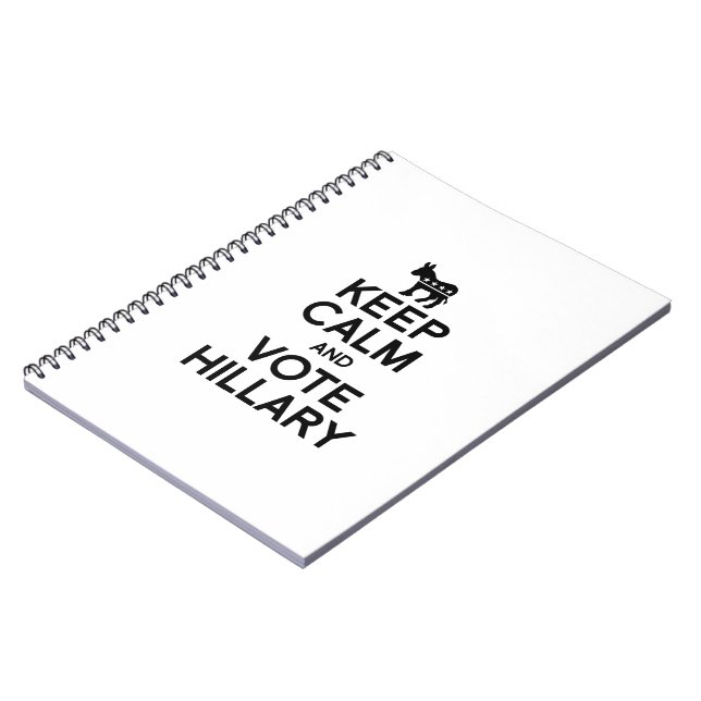 KEEP CALM AND VOTE HILLARY.png Notebook (Left Side)