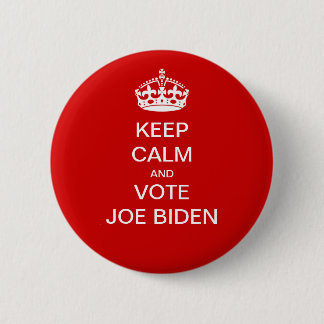 Keep calm and vote Joe Biden 6 Cm Round Badge