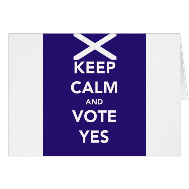 Keep calm and vote yes (Front Horizontal)