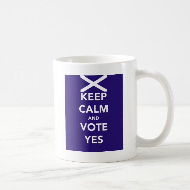 Keep calm and vote yes coffee mug (Right)