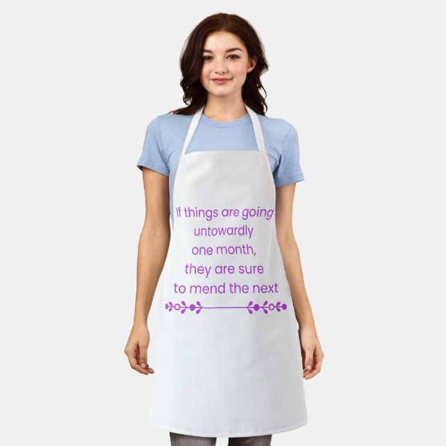 Keep Calm and Wait till next month Apron (Worn)