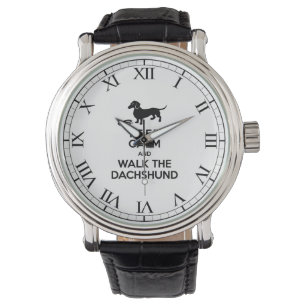 Keep Calm and Walk the Dachshund - Cute Doxie Watch