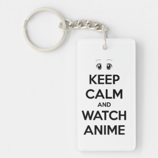 Keep Calm and Watch Anime Key Ring