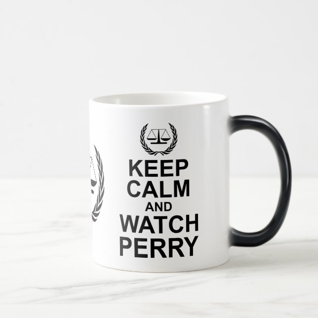 Keep Calm and Watch Perry Legal Humour Magic Mug (Right)