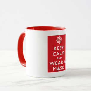 Keep Calm and Wear a Mask (coronavirus) Mug