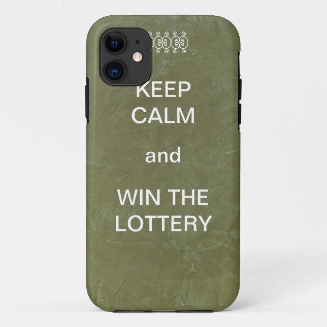 Keep Calm and Win The Lottery Case-Mate iPhone Case (Back)