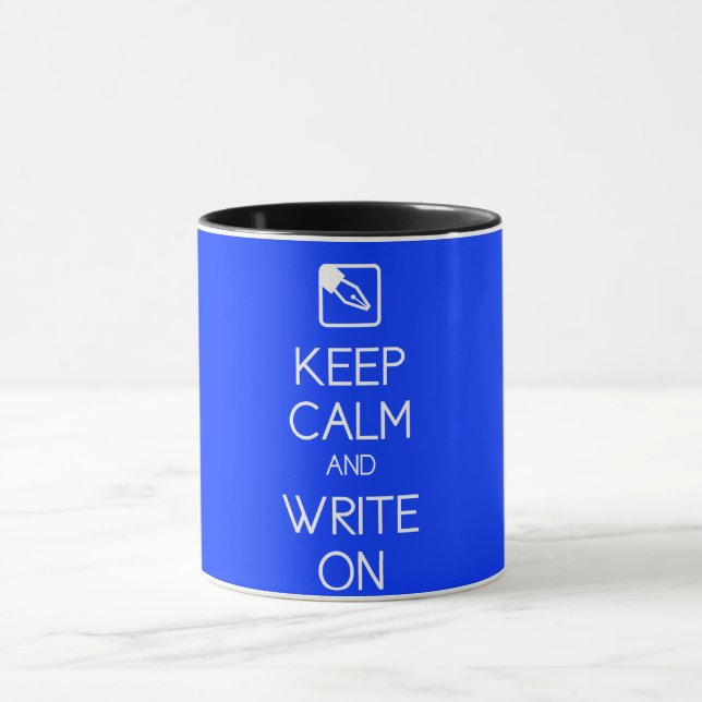 Keep Calm and Write On Mug (Center)