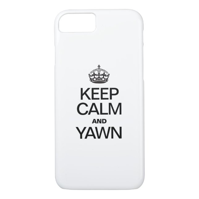 KEEP CALM AND YAWN Case-Mate iPhone CASE (Back)