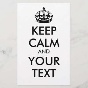 KEEP CALM and YOUR TEXT - black
