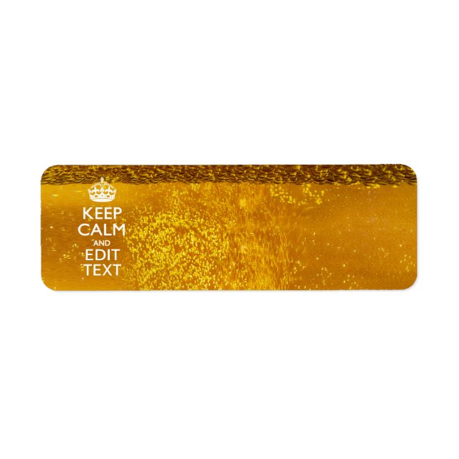 Keep Calm And Your Text for some Cool Beer (Front)