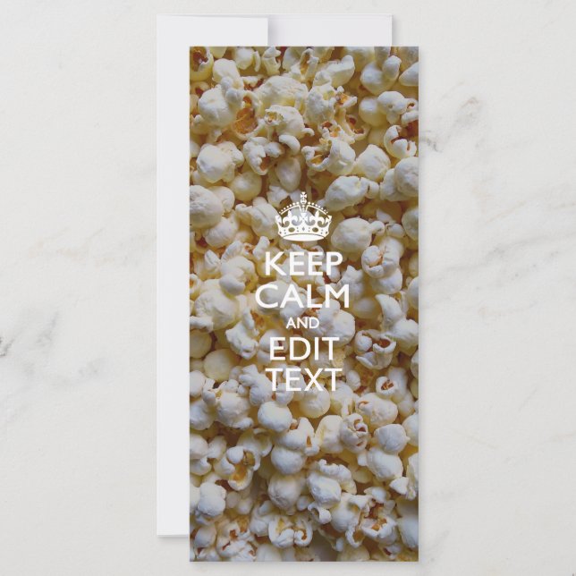 KEEP CALM AND Your Text on Popcorn (Front)