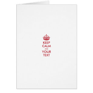 KEEP CALM and YOUR TEXT - personalised text