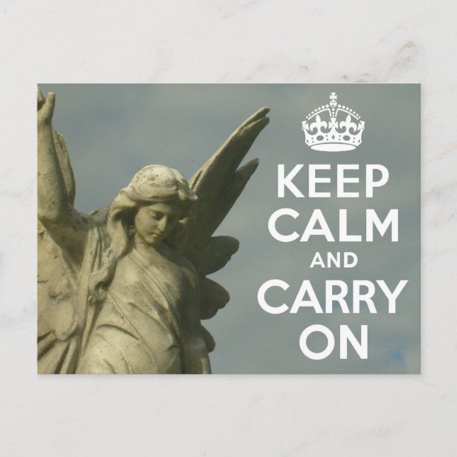 Keep Calm Angel Postcard (Front)