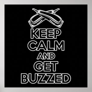 Keep Calm: Barber Humour Poster