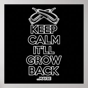 Keep Calm: Barber Shop Humour Poster