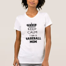 Keep calm, baseball mum tshirt