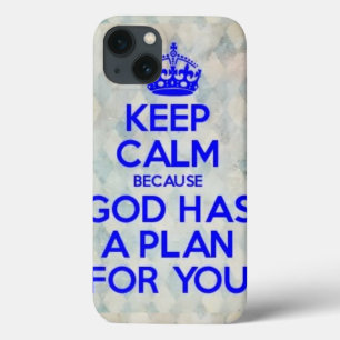 Keep Calm because God Has a Plan For You iPad Case