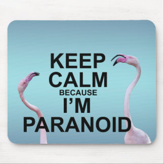 Keep Calm because I'm Paranoid Mousemat