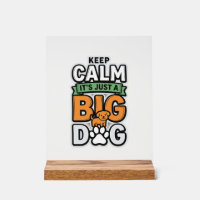 Keep Calm Big Dog Vintage Vector Design_1