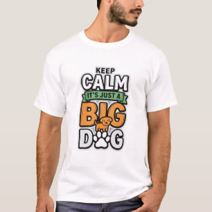 Keep Calm Big Dog Vintage Vector Design_1 T-Shirt