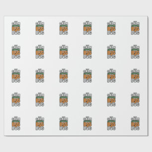 Keep Calm Big Dog Vintage Vector Design_1 Wrapping Paper
