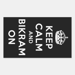 Keep Calm & Bikram On Sticker