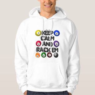 Keep Calm Billiard Pool Game Team Player lucky Hoodie
