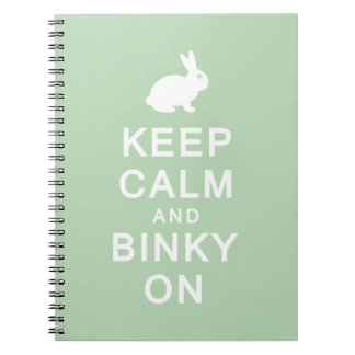 Keep Calm & Binky On Notebook