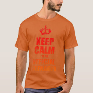 Keep Calm Birthday Official nager 13th Funny Girl T-Shirt