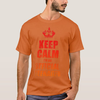 Keep Calm Birthday Official nager 13th Funny Girl T-Shirt
