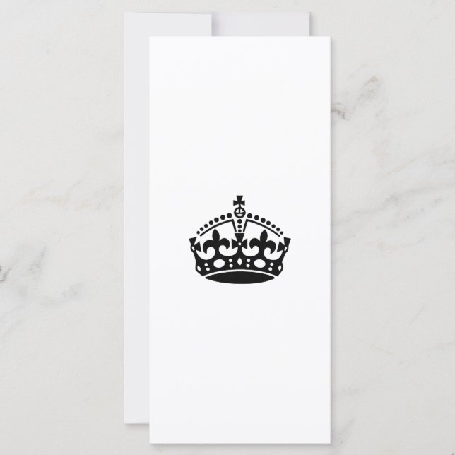 Keep calm black victory crown (Front)