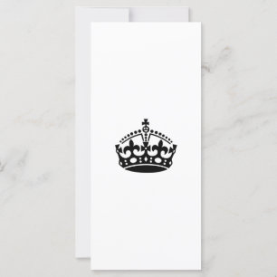 Keep calm black victory crown