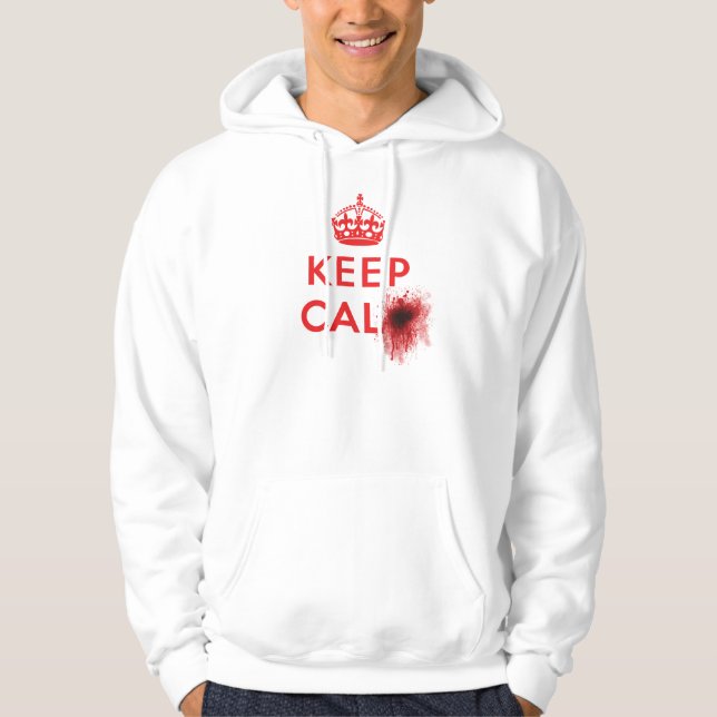 Keep Calm (Blood Splatter) - Hoodie (Front)