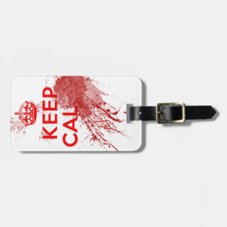 Keep Calm Bloody Zombie Luggage Tag