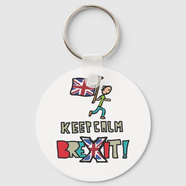 Keep Calm Brexit Key Ring (Front)