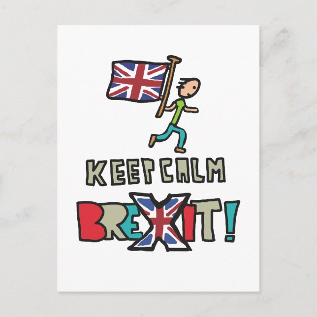 Keep Calm Brexit Postcard (Front)