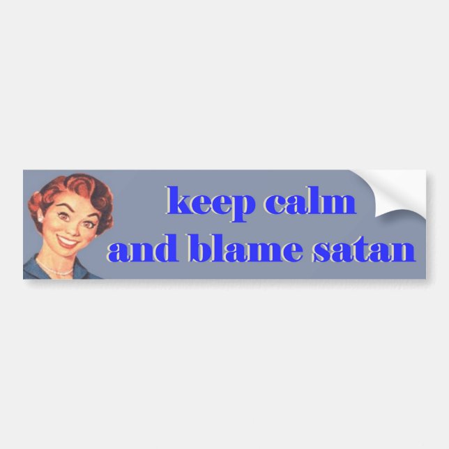 keep calm bumper sticker (Front)