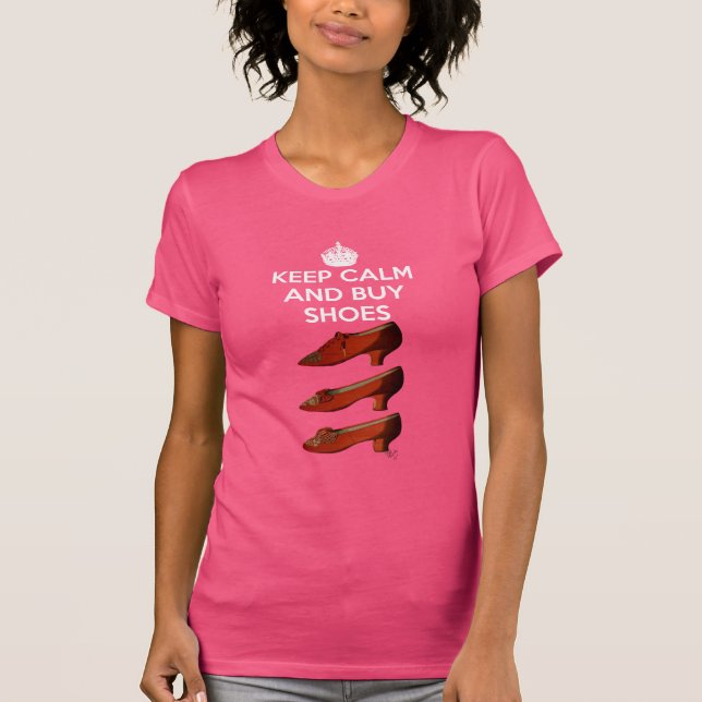 Keep Calm Buy Shoes 2 T-Shirt (Front)