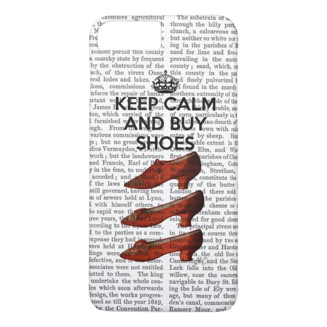 Keep Calm Buy Shoes Case-Mate iPhone Case (Back)