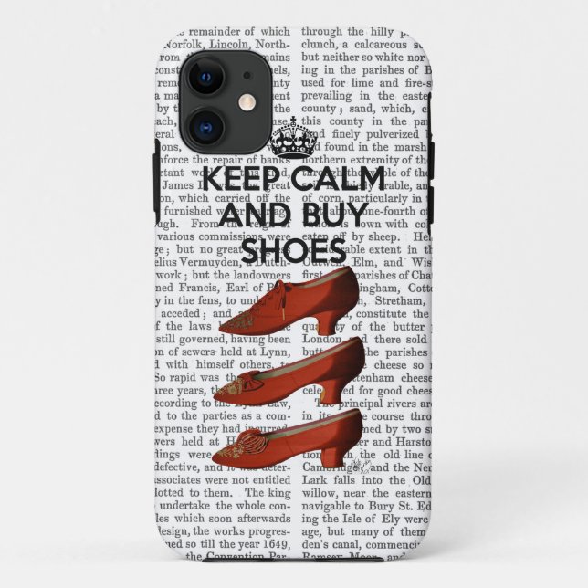 Keep Calm Buy Shoes Case-Mate iPhone Case (Back)