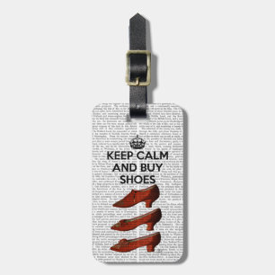 Keep Calm Buy Shoes Luggage Tag