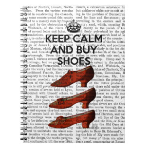 Keep Calm Buy Shoes Notebook