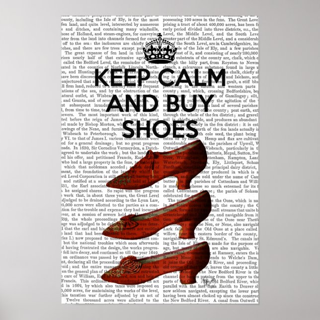 Keep Calm Buy Shoes Poster (Front)