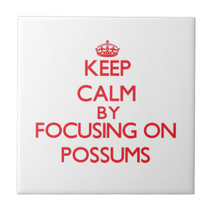 Keep calm by focusing on Possums Tile