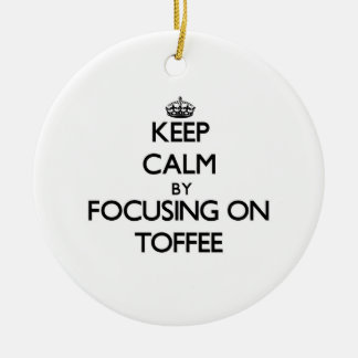 Keep Calm by focusing on Toffee Ceramic Tree Decoration