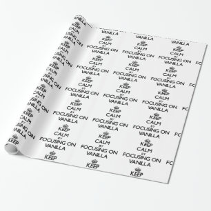 Keep Calm by focusing on Vanilla Wrapping Paper