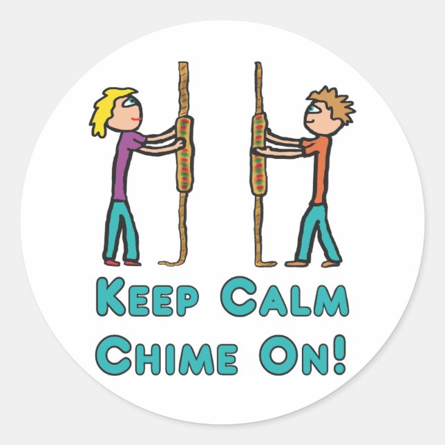 Keep Calm Campanology Classic Round Sticker (Front)