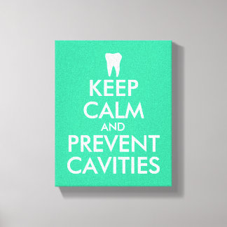 Keep calm canvas print for dentist | dental clinic