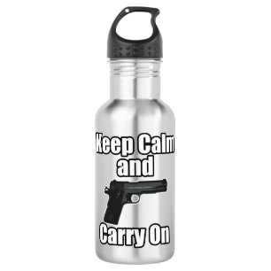 Keep Calm Carry On 532 Ml Water Bottle