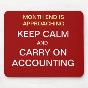 Keep Calm Carry On Accounting   Accountant Gift Mouse Mat